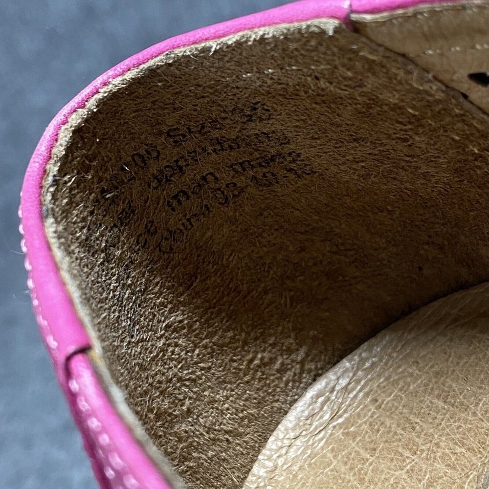 Dansko Neely Perforated Leather Flats Womens 36 / US 6 Pink Slip On Shoes - Picture 9 of 11